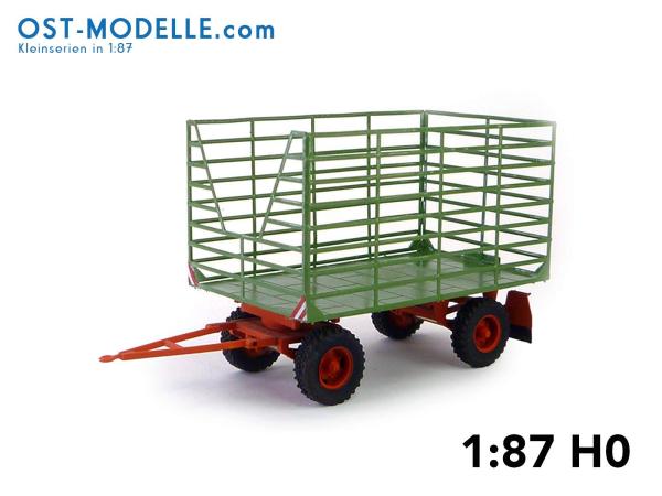 Strohanhänger mit geätzten Aufbau Variante ll Gitterstruktur – oxidgrün rot